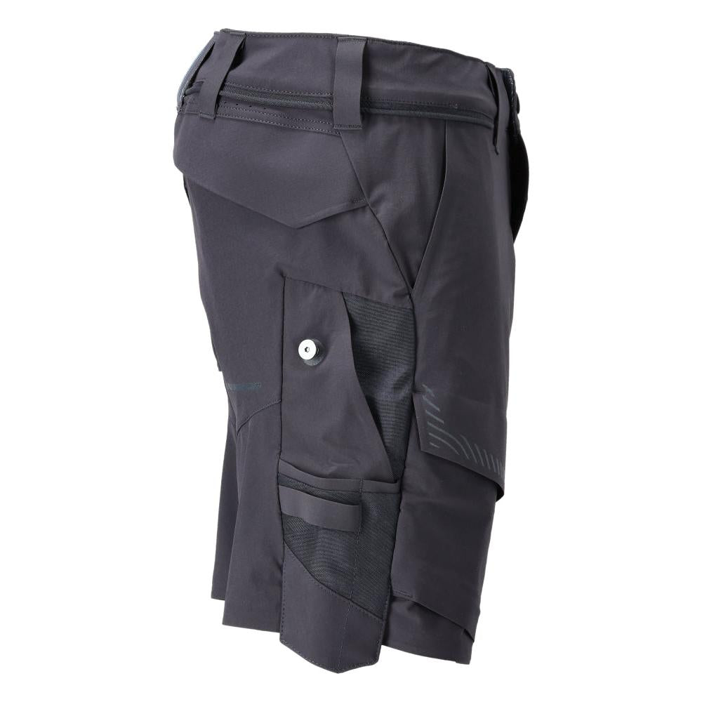 Shorts, stretch, lette shorts, sort blå