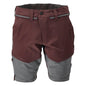 Shorts, stretch, lette shorts, bordeaux/antracitgrå