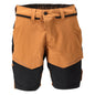 Shorts, stretch, lette shorts, nøddebrune/sort