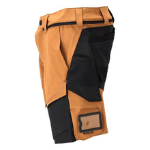 Shorts, stretch, lette shorts, nøddebrune/sort