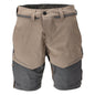 Shorts, stretch, lette shorts, mørk sandbeige/antracitgrå