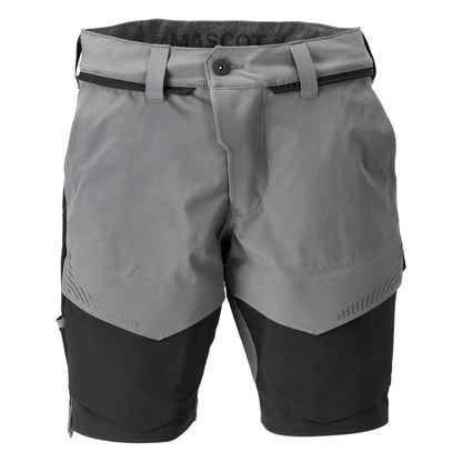 Shorts, stretch, lette shorts, antracitgrå/sort
