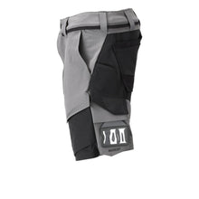 Shorts, stretch, lette shorts, antracitgrå/sort