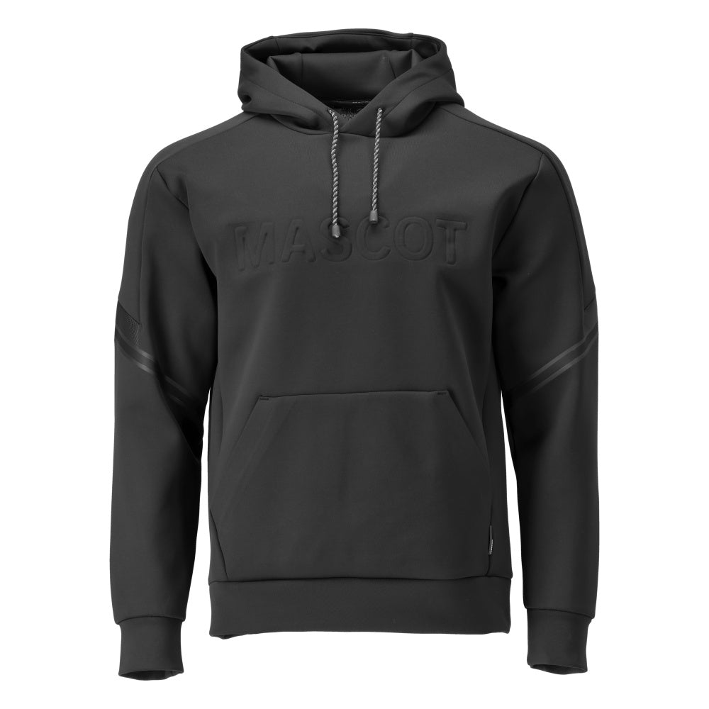 Hættetrøje i fleece med hættetrøje med MASCOT-logo