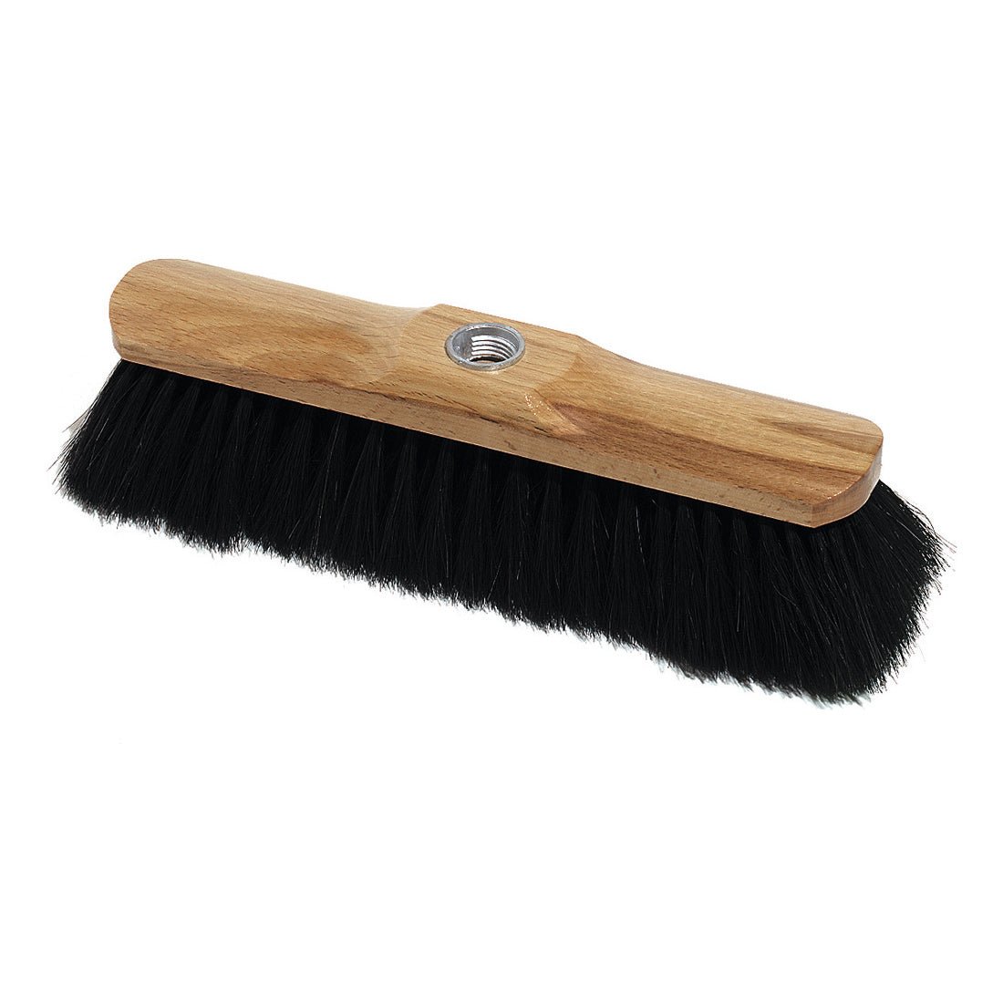 Nölle Profi-Børste Stubenbesen 28 cm fra Nölle Profi Brush Børster- & Penselteknik e.K. har naturhårbørster og et gevindhul til fastgørelse af skaftet; 1 stykke.