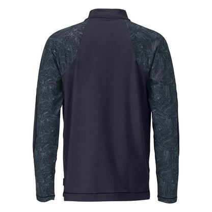 T-shirt, langærmet, kort t-shirt med lynlås
