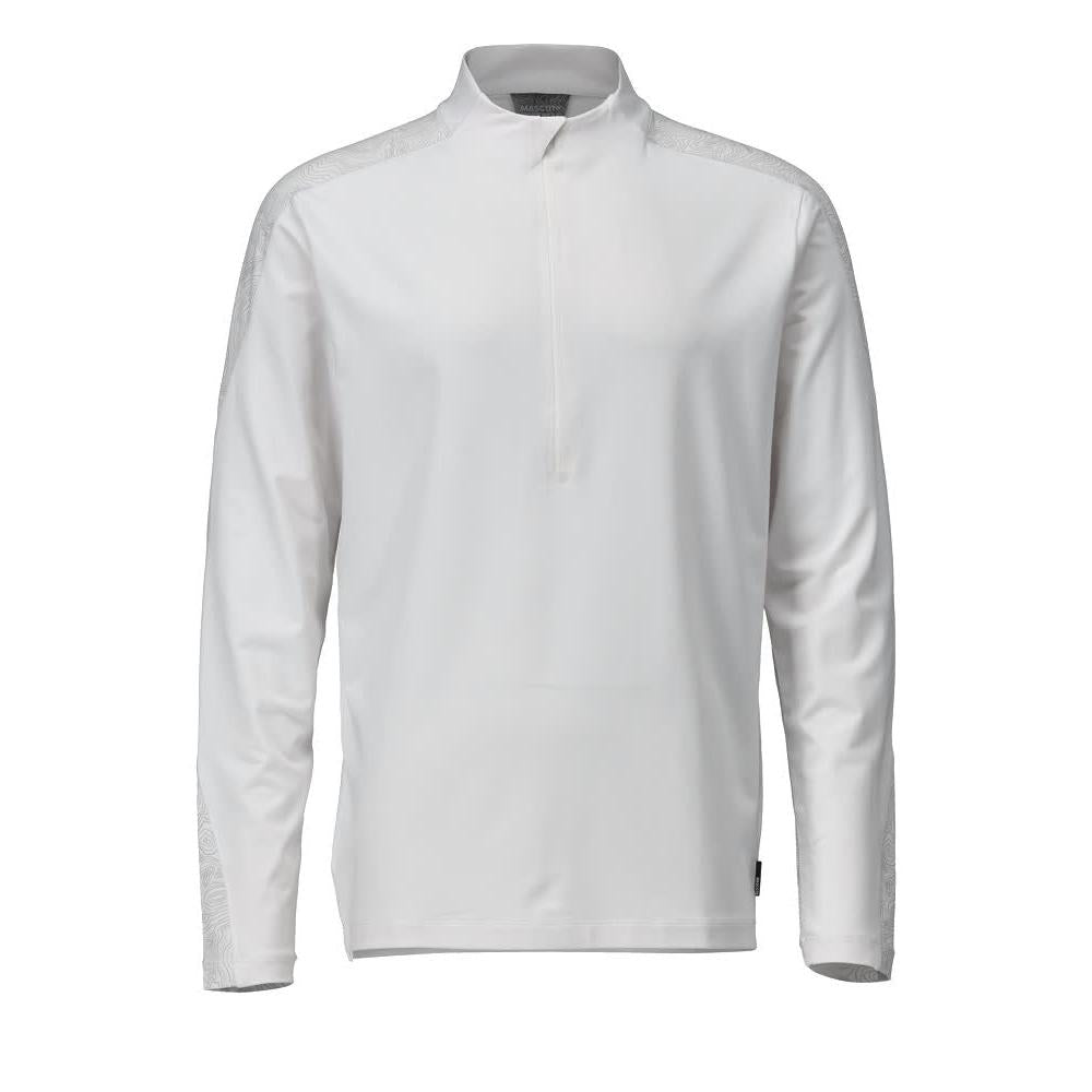 T-shirt, langærmet, kort t-shirt med lynlås