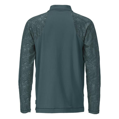 T-shirt, langærmet, kort t-shirt med lynlås
