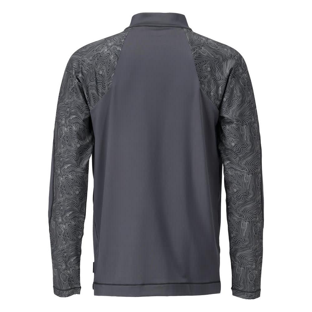 T-shirt, langærmet, kort t-shirt med lynlås