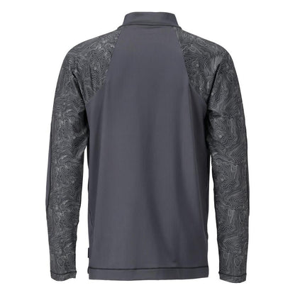 T-shirt, langærmet, kort t-shirt med lynlås