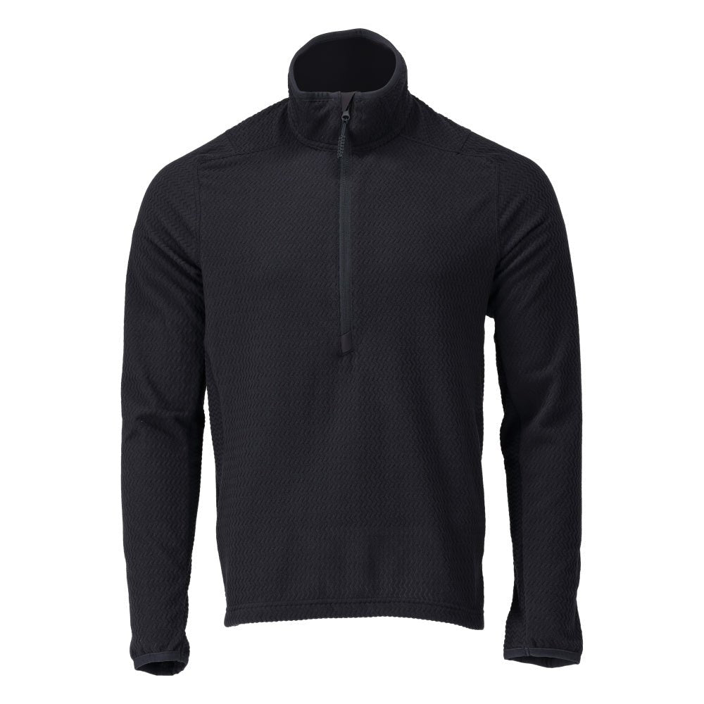 Microfleece sweater med kort lynlås microfleece jakke
