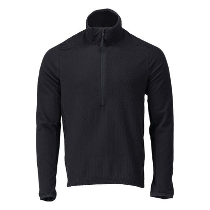 Microfleece sweater med kort lynlås microfleece jakke