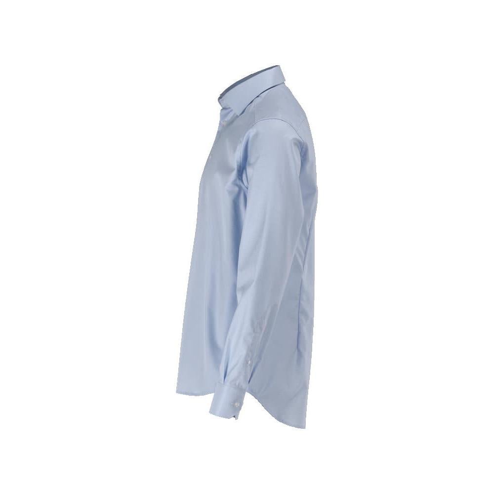 Skjorte, slim fit, lyseblå/hvid