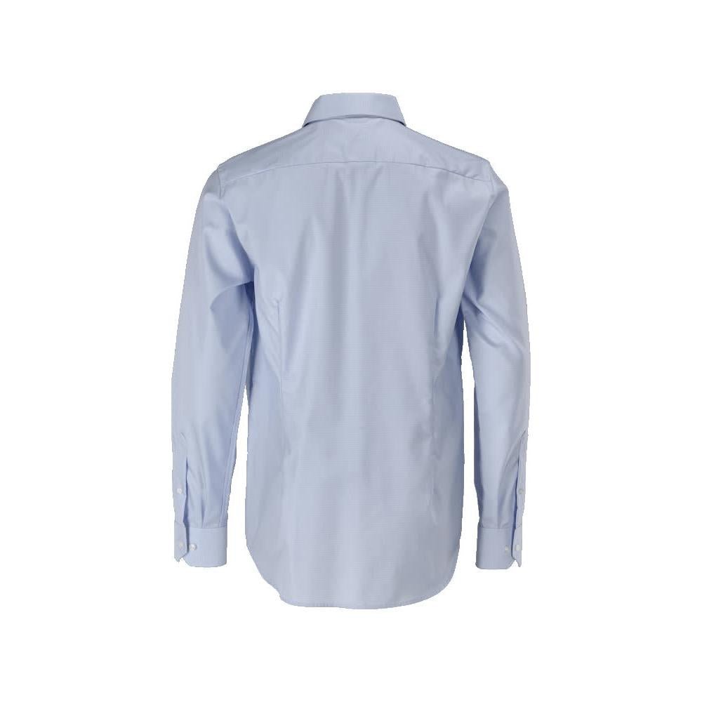 Skjorte, slim fit, lyseblå/hvid