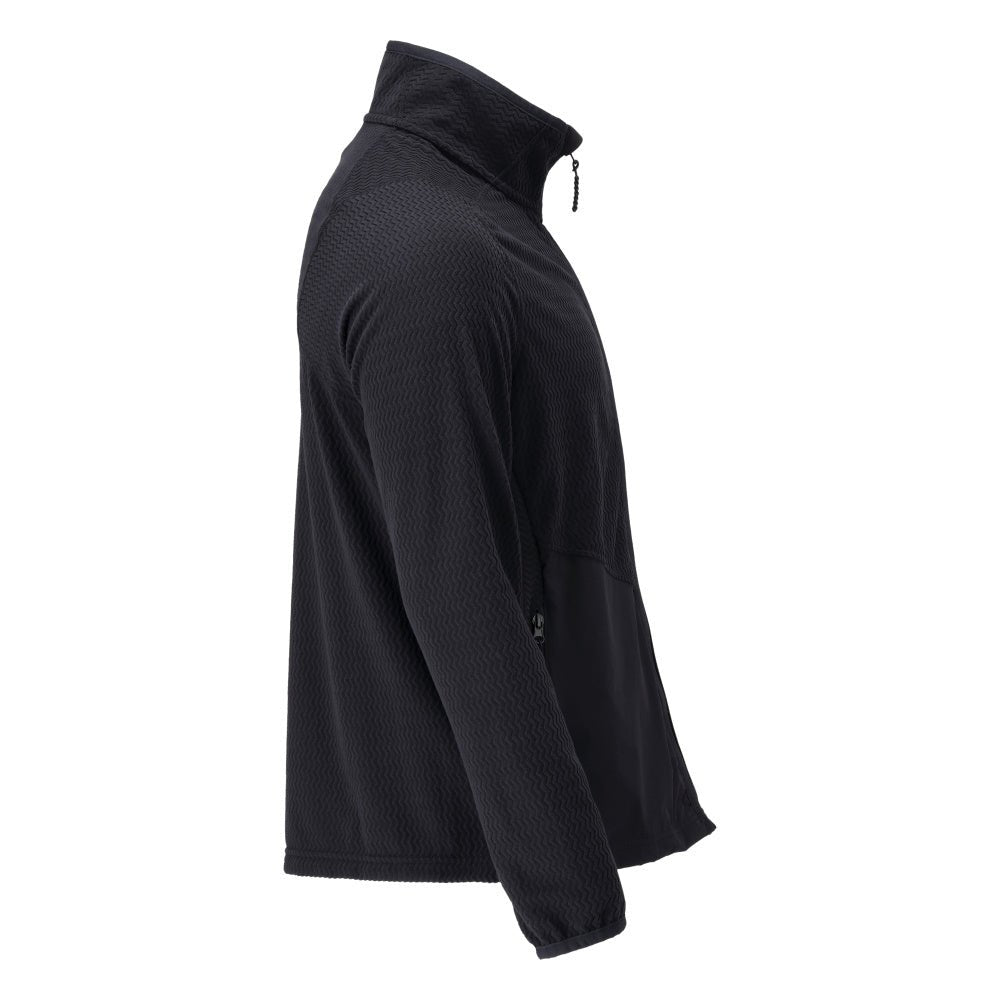 Microfleece pullover med lynlås microfleece jakke