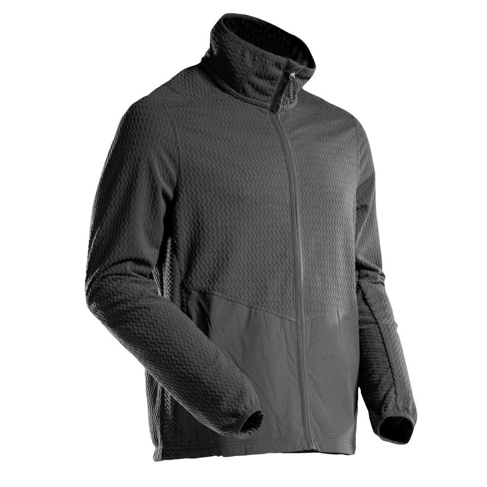 Microfleece pullover med lynlås microfleece jakke