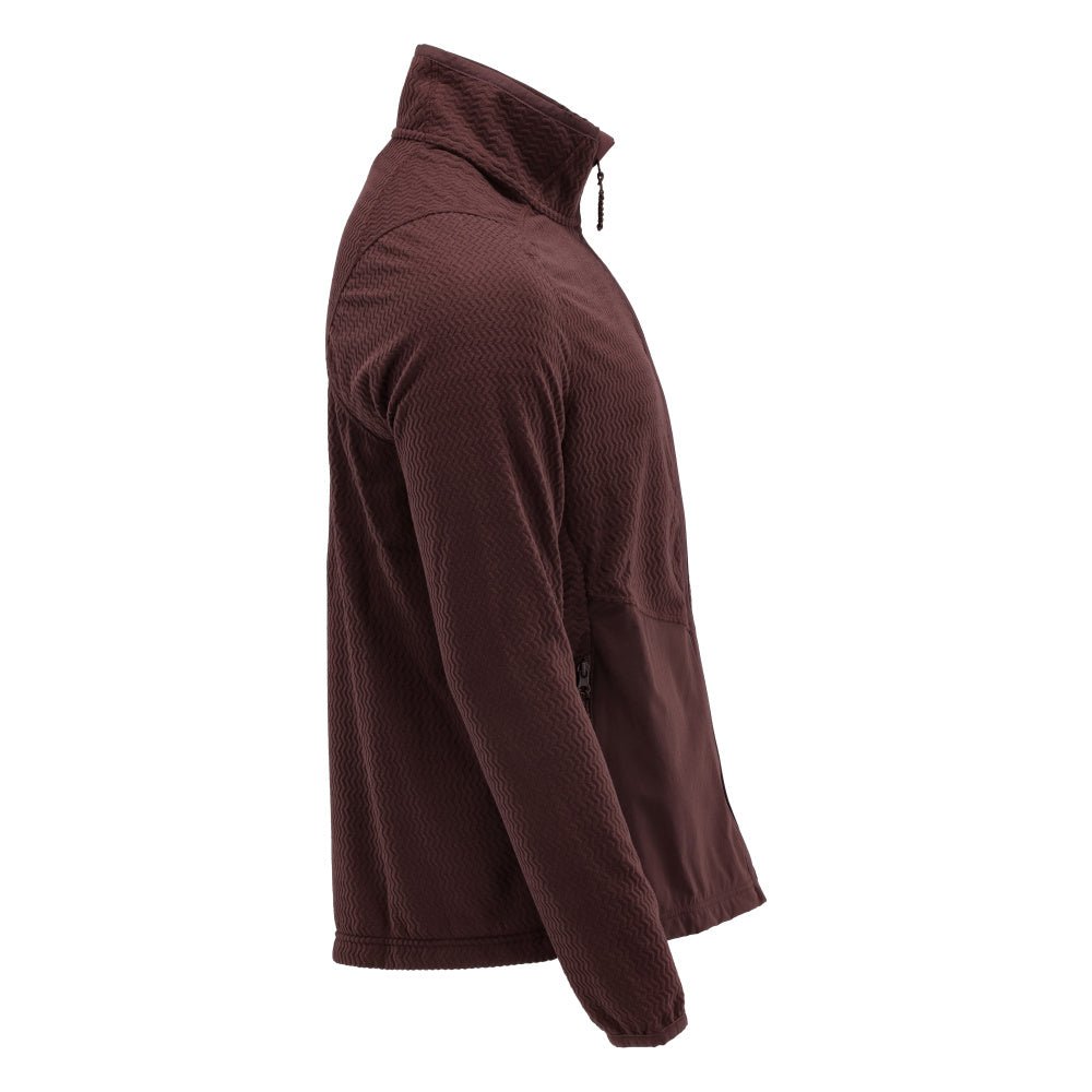 Microfleece pullover med lynlås microfleece jakke