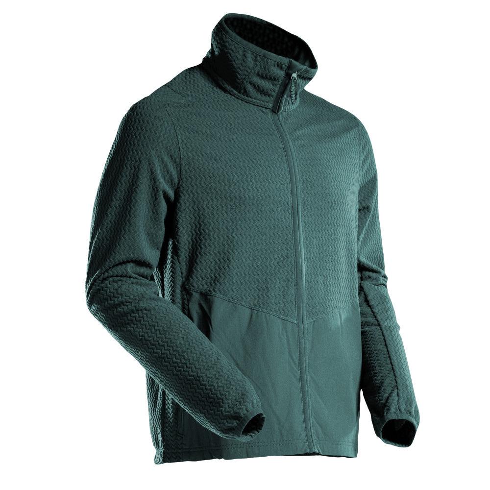 Microfleece pullover med lynlås microfleece jakke