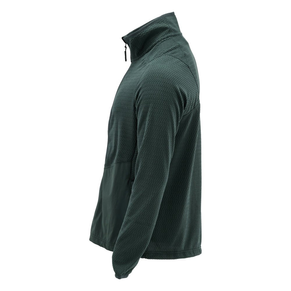 Microfleece pullover med lynlås microfleece jakke