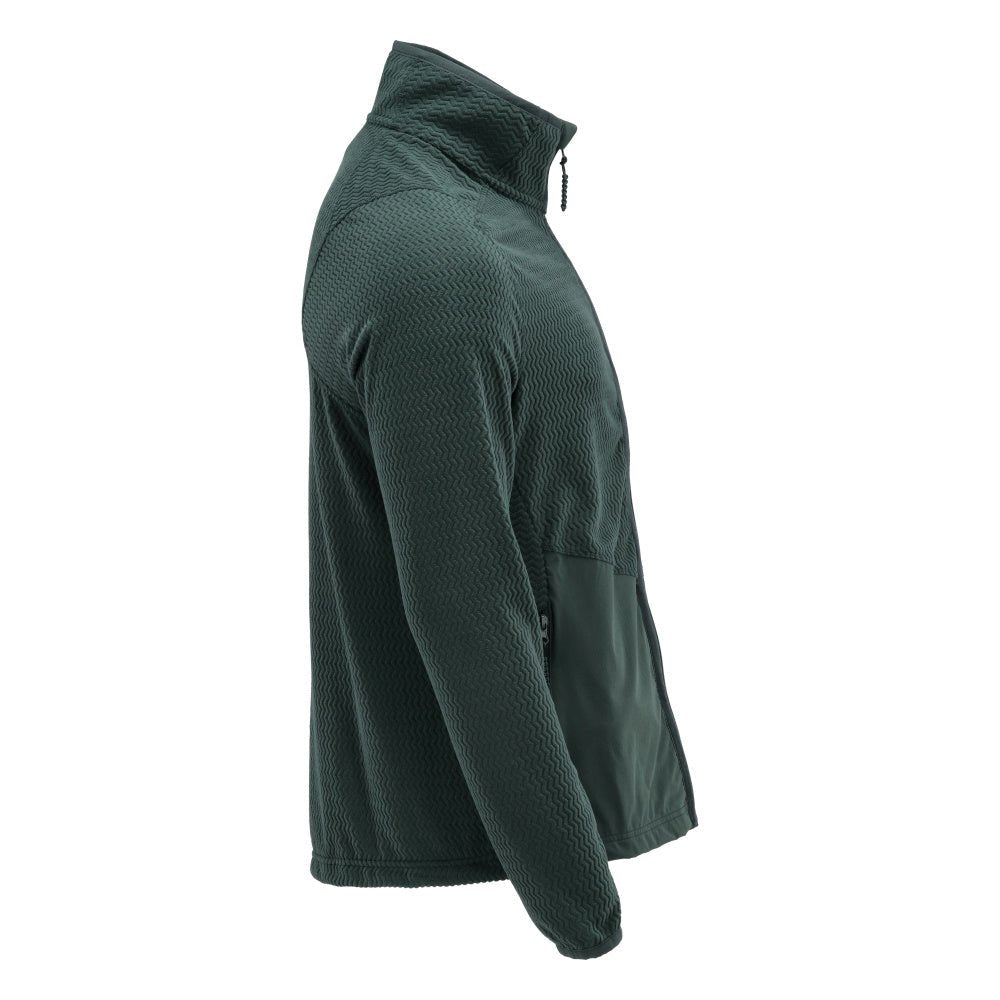 Microfleece pullover med lynlås microfleece jakke