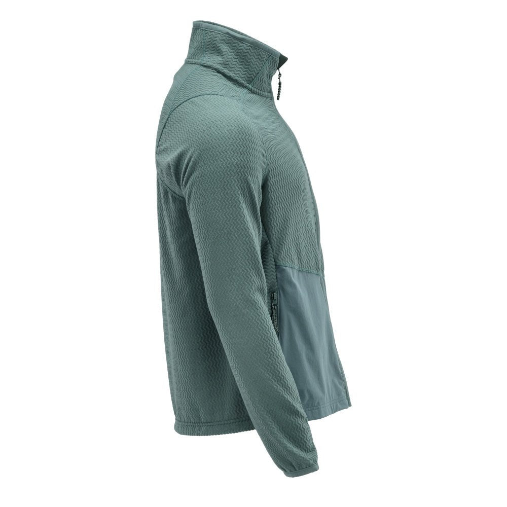 Microfleece pullover med lynlås microfleece jakke