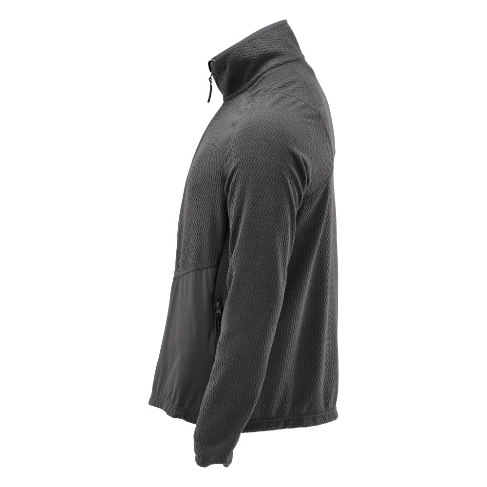 Microfleece pullover med lynlås microfleece jakke