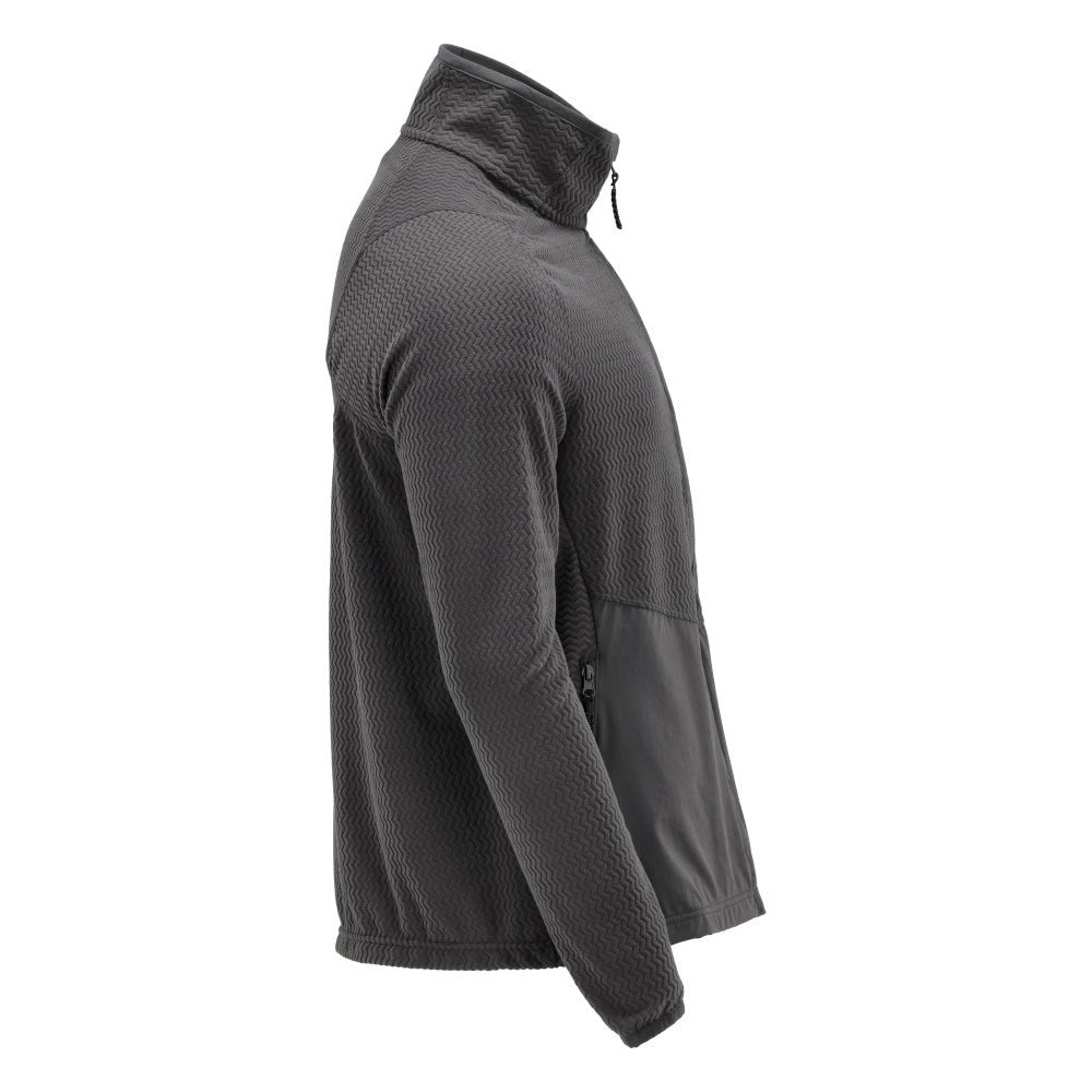 Microfleece pullover med lynlås microfleece jakke