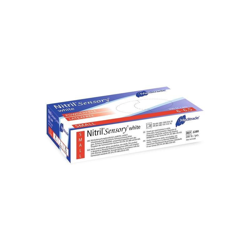 Meditrade Nitril Sensory hvid