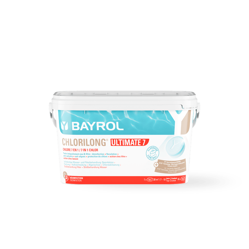 BAYROL Chlorilong® ULTIMATE7 tofasede klortabletter med 7 funktioner