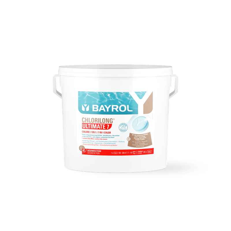 BAYROL Chlorilong® ULTIMATE7 tofasede klortabletter med 7 funktioner