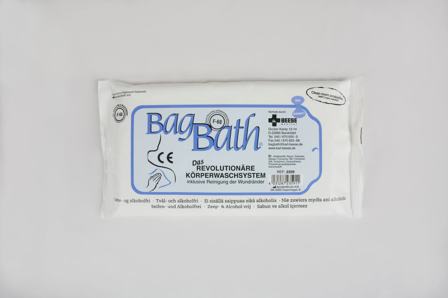 BagBath® kropsvaskesystem | Pakke (8 stk.)