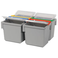 Numatisk låg til drejelig 4 L spand, gennemsigtig | Pakke (1 stk)