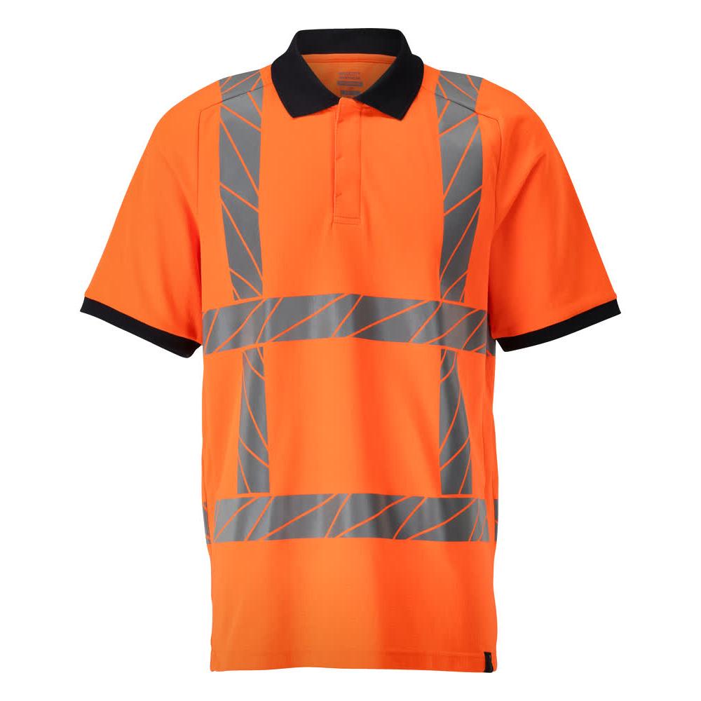 Poloshirt, moderne pasform poloshirt, hi-vis orange