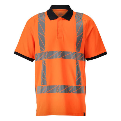 Poloshirt, moderne pasform poloshirt, hi-vis orange