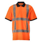 Poloshirt, moderne pasform poloshirt, hi-vis orange