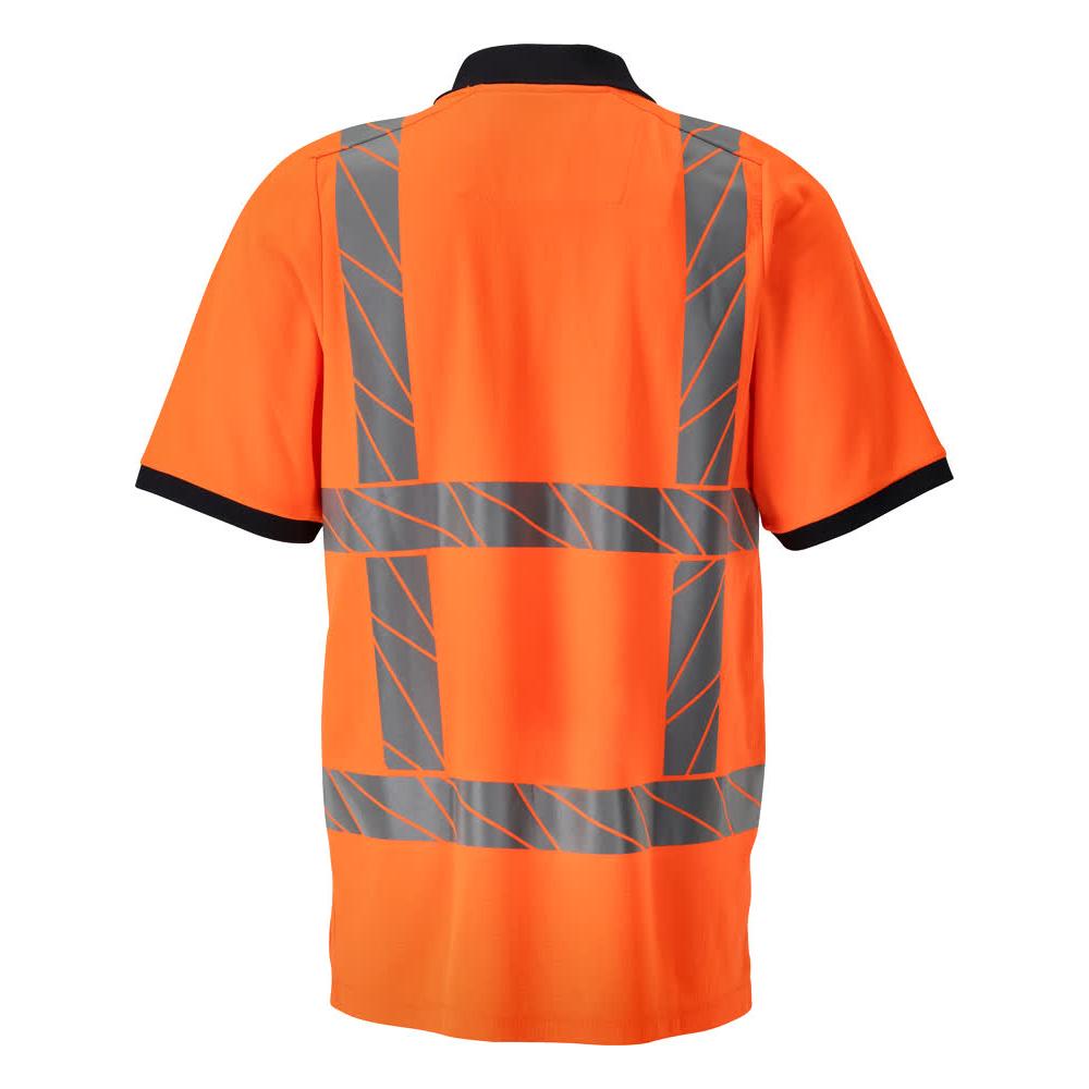 Poloshirt, moderne pasform poloshirt, hi-vis orange