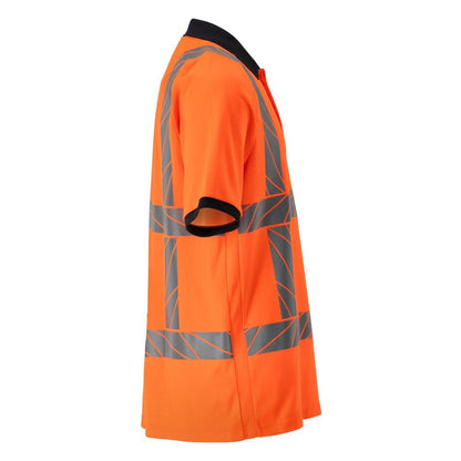 Poloshirt, moderne pasform poloshirt, hi-vis orange