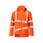Hård skaljakke med let foerjakke, hi-vis orange