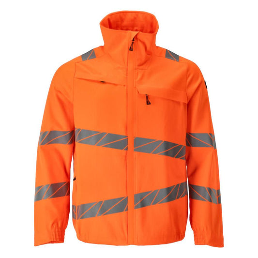 Jakke, arbejdsjakke med stretchindsatser, hi-vis orange