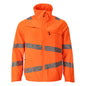 Jakke, arbejdsjakke med stretchindsatser, hi-vis orange