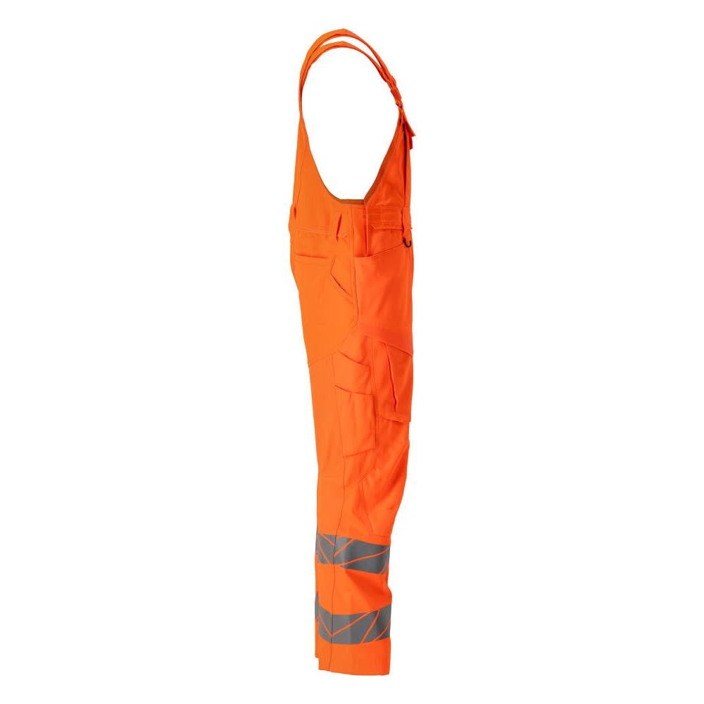 Bukser, knælommer, stræk-indlæg Dynbukser, hi-vis orange
