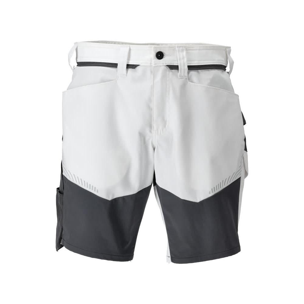 Shorts, lette shorts, hvide/antracitgrå