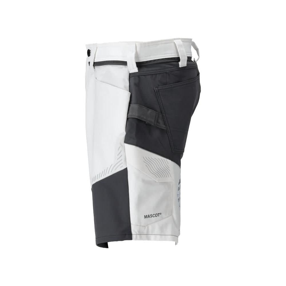Shorts, lette shorts, hvide/antracitgrå