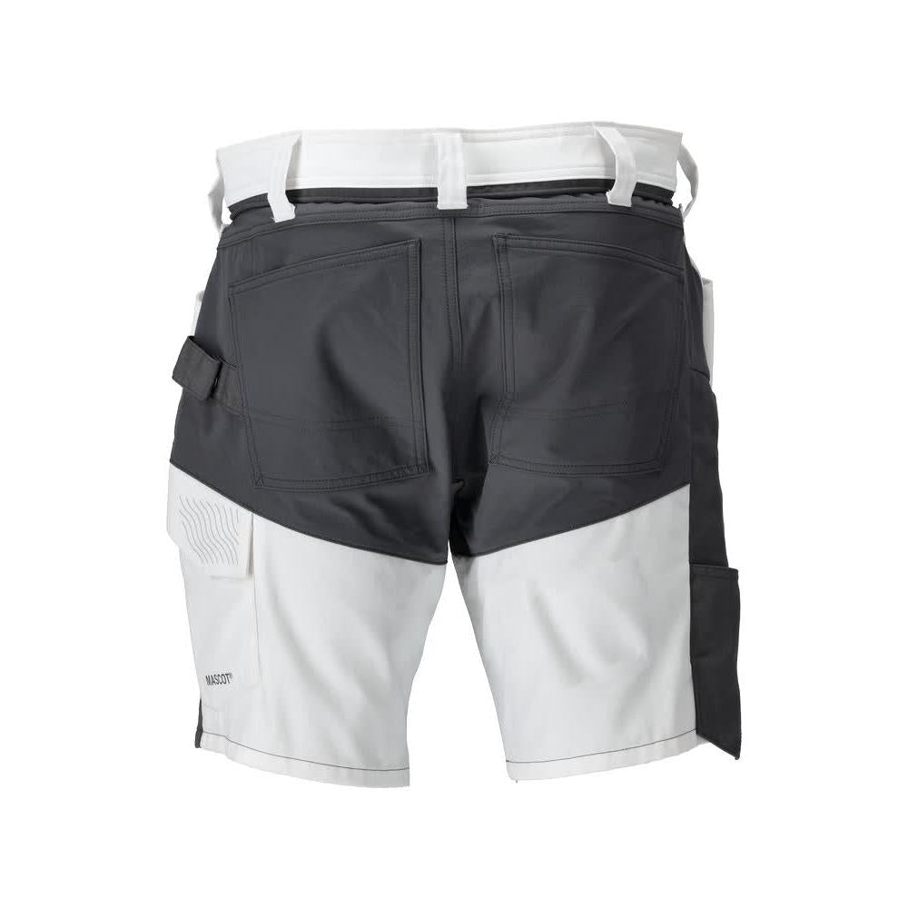 Shorts, lette shorts, hvide/antracitgrå