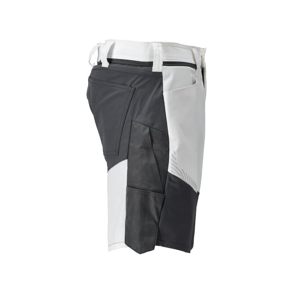 Shorts, lette shorts, hvide/antracitgrå