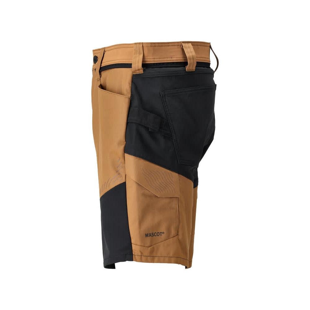 Shorts, lette shorts, nøddebrune/sort