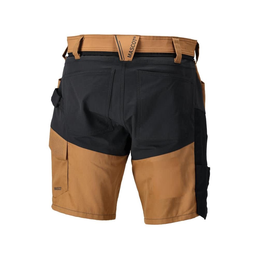 Shorts, lette shorts, nøddebrune/sort