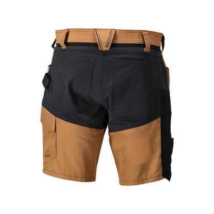 Shorts, lette shorts, nøddebrune/sort
