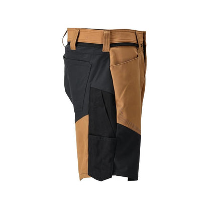 Shorts, lette shorts, nøddebrune/sort