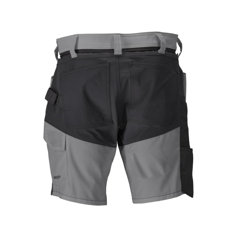 Shorts, lette shorts, antracitgrå/sort